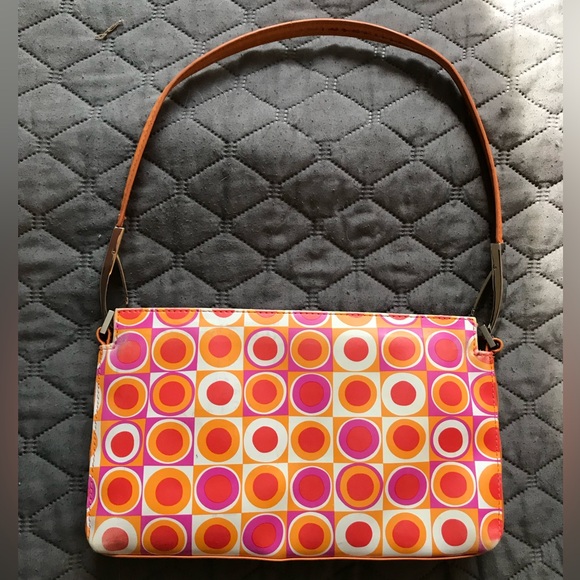 Mat & Nat of Montreal Vegan Leather Bag Orange Sofia - Picture 1 of 6